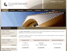 Tablet Screenshot of claude-balmat.ch